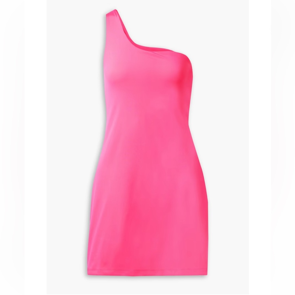 GIRLFRIEND COLLECTIVE Bianca one-shoulder stretch-jersey tennis dress